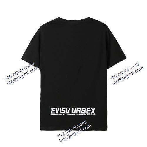  2色可選 半袖Tシャツ 重宝するアイテム エヴィス EVISU 2021春夏 EVISUブランド コピー 