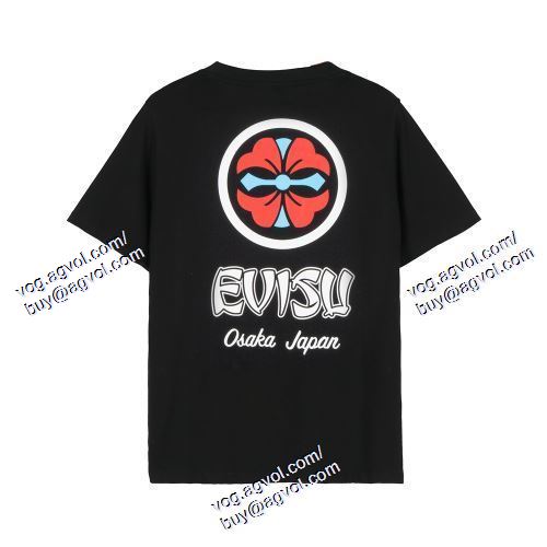  EVISUスーパーコピー 高級感を引き立てる 2色可選 半袖Tシャツ エヴィス EVISU 2021春夏 