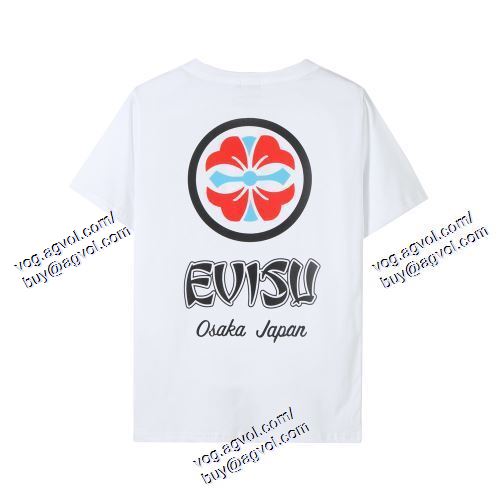  EVISUスーパーコピー 高級感を引き立てる 2色可選 半袖Tシャツ エヴィス EVISU 2021春夏 