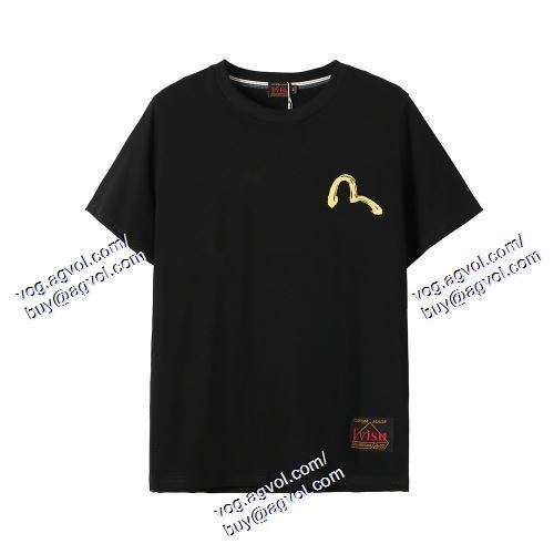  2021春夏 2色可選 半袖Tシャツ EVISUコピー 高級感ある エヴィス EVISU 