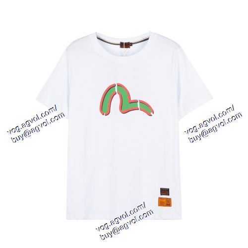  2色可選 半袖Tシャツ 人気 ランキング 2021春夏 エヴィス EVISU EVISUコピー ブランド