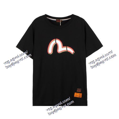  2色可選 半袖Tシャツ 人気 ランキング 2021春夏 エヴィス EVISU EVISUコピー ブランド
