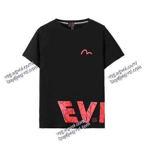  EVISUブランド 偽物 通販 2色可選 半袖Tシャツ ファション性の高い エヴィス EVISU 2021春夏 