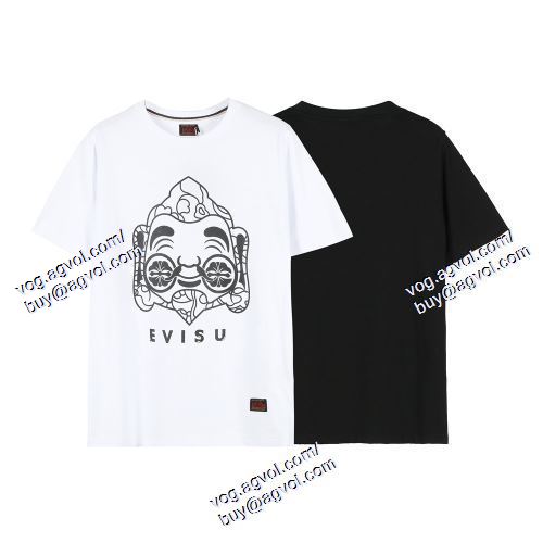  エヴィス EVISU 数に限りがある EVISUスーパーコピー 激安 2021春夏 2色可選 半袖Tシャツ