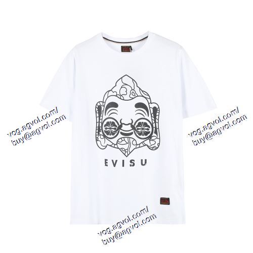  エヴィス EVISU 数に限りがある EVISUスーパーコピー 激安 2021春夏 2色可選 半袖Tシャツ