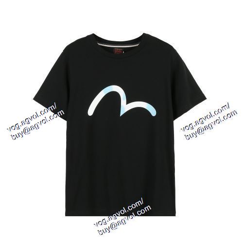  2021春夏 エヴィス EVISU 2色可選 半袖Tシャツ EVISUコピーブランド 落ち着いた感覚