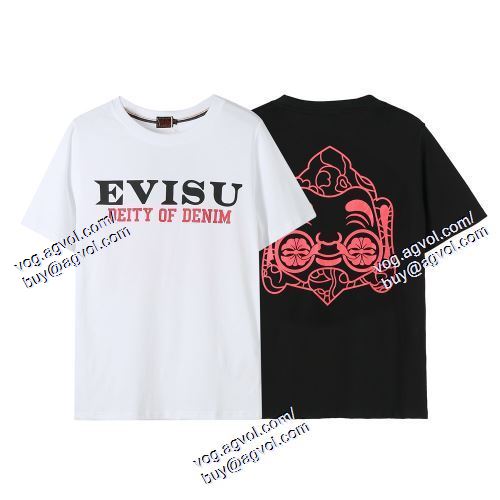  EVISU偽物ブランド 2021春夏 2色可選 大人っぼい 半袖Tシャツ エヴィス EVISU 