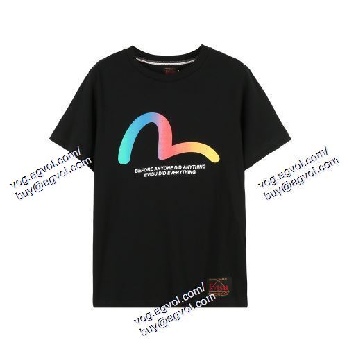  エヴィス EVISU EVISUスーパーコピー 代引 2021春夏 2色可選 半袖Tシャツ 魅力的