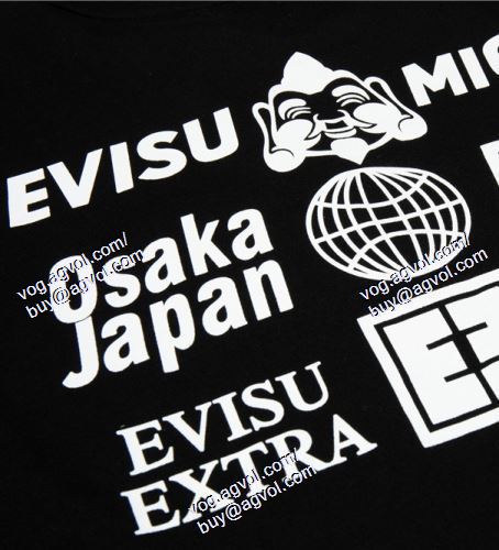  エヴィス EVISU EVISUスーパーコピー 代引 2021春夏 2色可選 半袖Tシャツ 魅力的