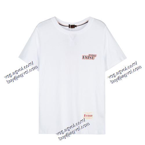  EVISUスーパーコピー 2色可選 売れ筋のいい 半袖Tシャツ エヴィス EVISU 2021春夏