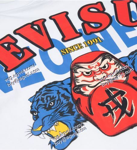  EVISUスーパーコピー 2色可選 売れ筋のいい 半袖Tシャツ エヴィス EVISU 2021春夏