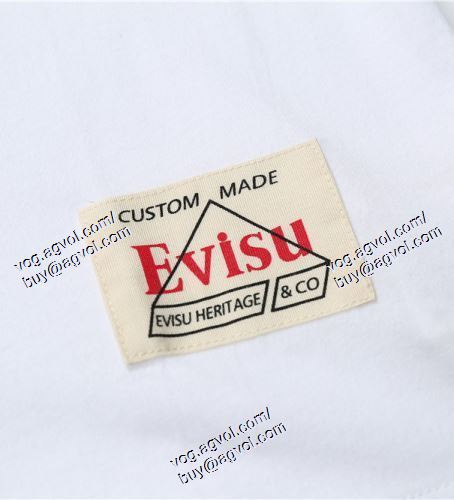  2021春夏 EVISUコピー エヴィス EVISU  2色可選 お洒落に魅せる 半袖Tシャツ