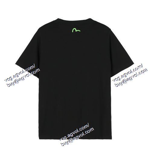  2021春夏 エヴィス EVISU  2色可選 半袖Tシャツ スタイリッシュな印象 EVISUコピー ブランド