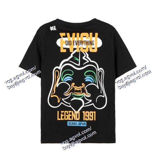 エヴィス EVISU オリジナル EVISUスーパーコピー 激安 2021春夏 2色可選 半袖Tシャツ
