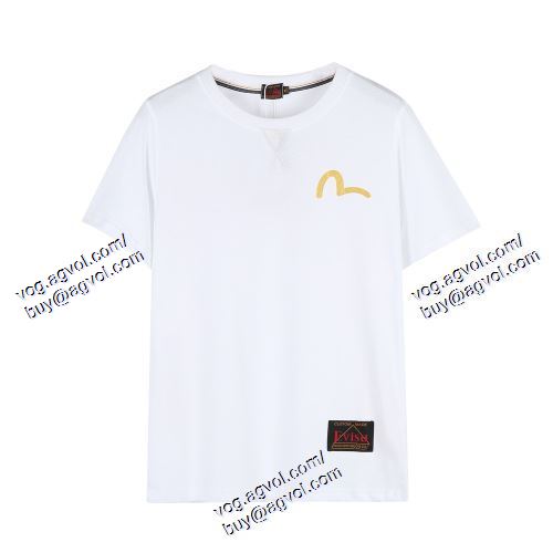  2021春夏 エヴィス EVISU 2色可選 デザイン性の高い 半袖Tシャツ EVISUコピーブランド 