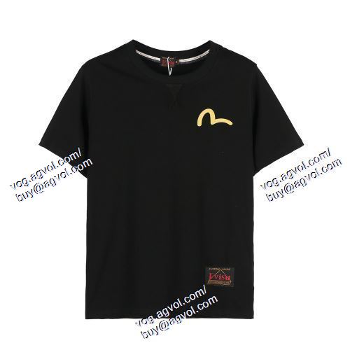  2021春夏 エヴィス EVISU 2色可選 デザイン性の高い 半袖Tシャツ EVISUコピーブランド 