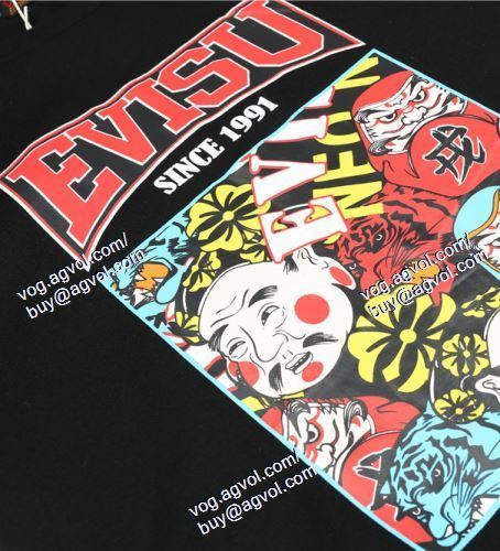  エヴィス EVISU 半袖Tシャツ 存在感のある EVISUスーパーコピー 代引 2021春夏 2色可選 