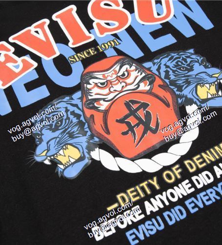  EVISUスーパーコピー エヴィス EVISU 2021春夏 半袖Tシャツ 2色可選 ポップ 