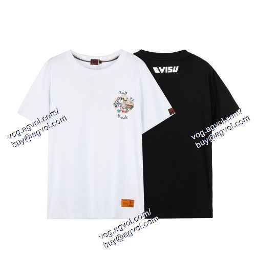  半袖Tシャツ 2色可選 ファッション 人気 2021春夏 EVISUコピー エヴィス EVISU