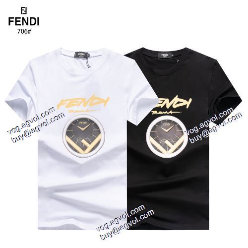 2色可選 人気販売中 フェンディブランド 偽物 通販 2021春夏 フェンディ FENDI 半袖シャツ