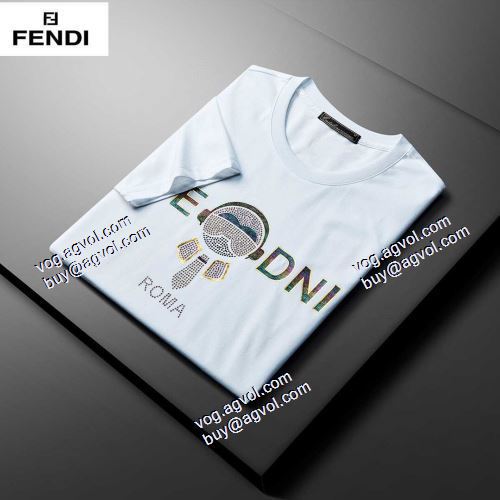 コスパ最高のプライス  フェンディ FENDI FENDIブランド 偽物 通販 2色可選 半袖シャツ 2021春夏 