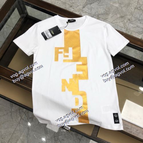  売れ筋！ フェンディ FENDI  半袖シャツ  FENDIブランドコピー 2色可選 2021春夏