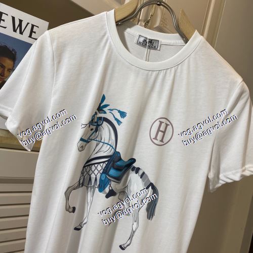  2色可選 エルメス HERMES 超人気美品◆ HERMESスーパーコピー 半袖シャツ 2021春夏 