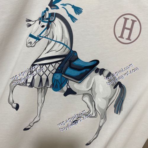  2色可選 エルメス HERMES 超人気美品◆ HERMESスーパーコピー 半袖シャツ 2021春夏 
