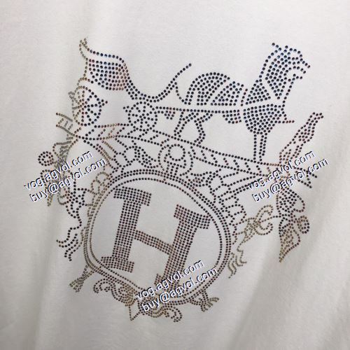  2021春夏 HERMESコピー 高級感演出 エルメス HERMES 半袖シャツ 2色可選