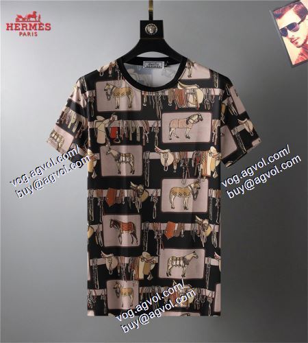  HERMESスーパーコピー プレゼントに エルメス HERMES 2021春夏 半袖Tシャツ 上下セット 