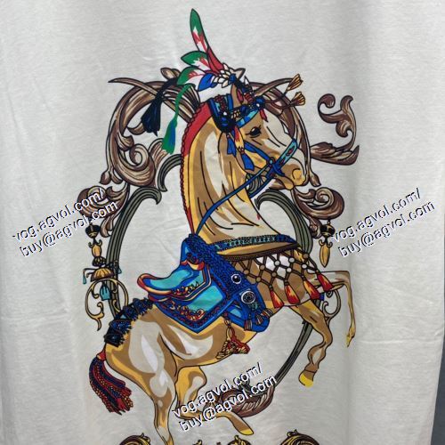  HERMESブランド 偽物 通販 大特価 エルメス HERMES 2021春夏 2色可選 半袖Tシャツ
