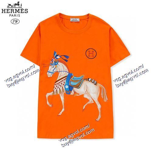  エルメス HERMES 3色可選 お買得 半袖Tシャツ HERMESスーパーコピー 激安 2021春夏