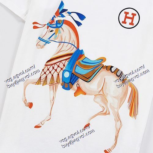  エルメス HERMES 3色可選 お買得 半袖Tシャツ HERMESスーパーコピー 激安 2021春夏