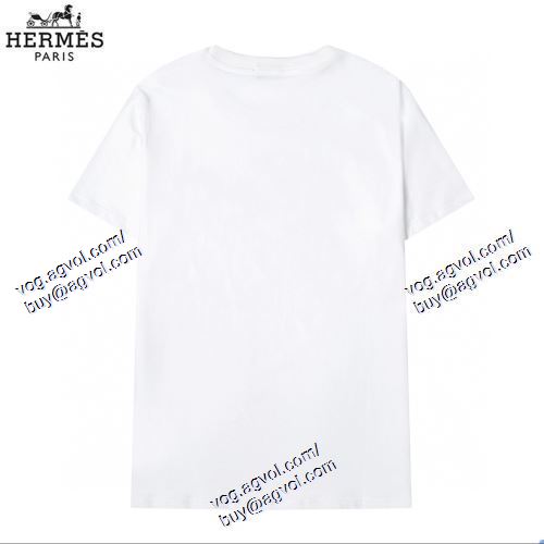  HERMES偽物ブランド 大人のおしゃれに 2021春夏 エルメス HERMES 2色可選 半袖Tシャツ