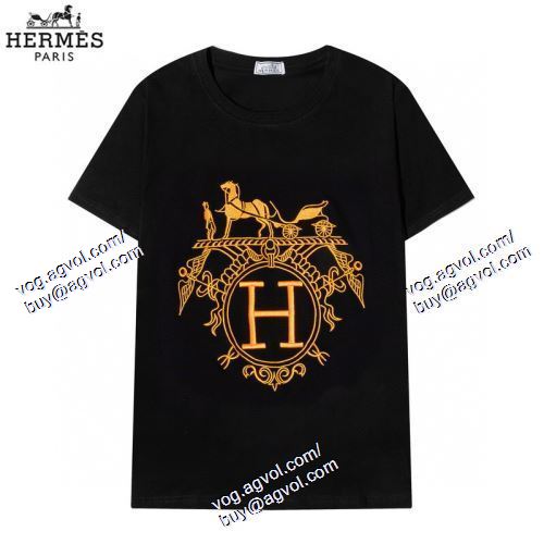  3色可選 半袖Tシャツ エルメス HERMES 個性派 2021春夏 HERMESブランドスーパーコピー