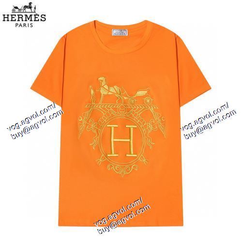  3色可選 半袖Tシャツ エルメス HERMES 個性派 2021春夏 HERMESブランドスーパーコピー