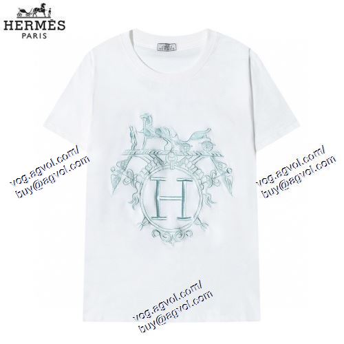 3色可選 半袖Tシャツ エルメス HERMES 個性派 2021春夏 HERMESブランドスーパーコピー