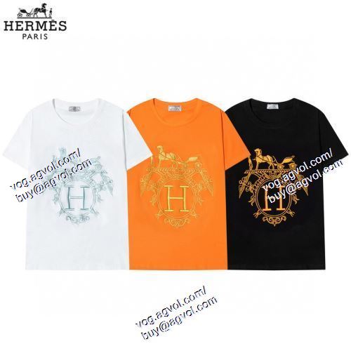  3色可選 半袖Tシャツ エルメス HERMES 個性派 2021春夏 HERMESブランドスーパーコピー