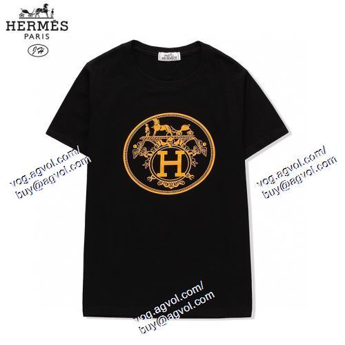  欧米韓流/雑誌 2021春夏 HERMESブランドコピー 3色可選 半袖Tシャツ エルメス HERMES