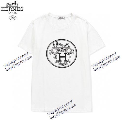  欧米韓流/雑誌 2021春夏 HERMESブランドコピー 3色可選 半袖Tシャツ エルメス HERMES