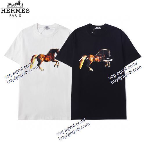  エルメス HERMES 2色可選 半袖Tシャツ HERMESスーパーコピー 激安 売れ筋！2021春夏