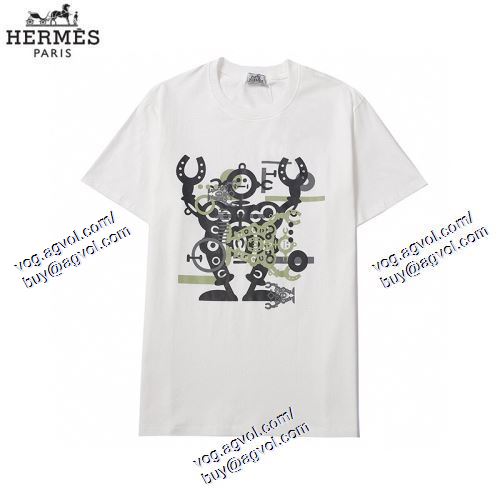  2021春夏 エルメス HERMES 美品！ 2色可選 半袖Tシャツ HERMESコピーブランド