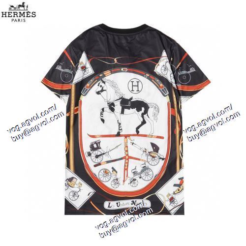 HERMES偽物ブランド 2021春夏 抜群の雰囲気が作れる! 2色可選 半袖Tシャツ エルメス HERMES