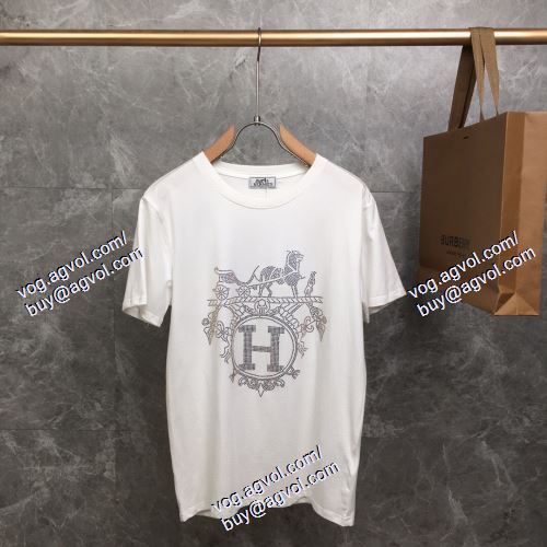  2021春夏 HERMESブランドコピー 2色可選 半袖Tシャツ エルメス HERMES めちゃくちゃお得