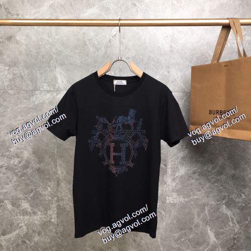  2021春夏 HERMESブランドコピー 2色可選 半袖Tシャツ エルメス HERMES めちゃくちゃお得