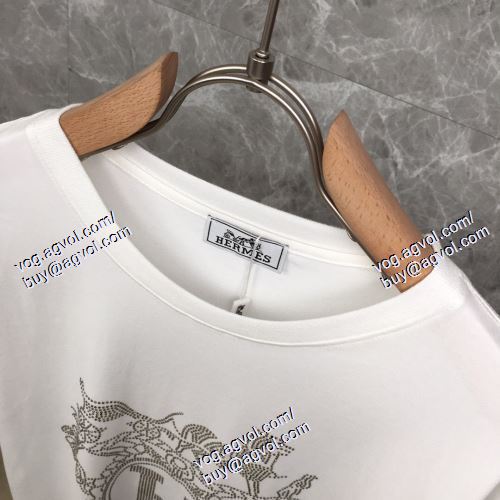  2021春夏 HERMESブランドコピー 2色可選 半袖Tシャツ エルメス HERMES めちゃくちゃお得
