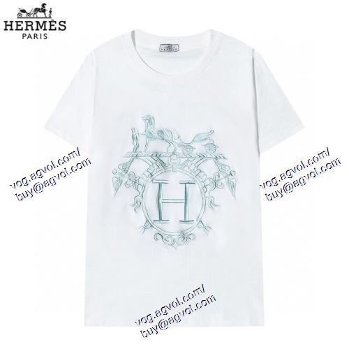  2色可選 最旬アイテム 半袖Tシャツ エルメス HERMES 2021春夏 HERMESブランド コピー