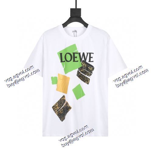 LOEWEブランド 偽物 通販 2色可選 半袖シャツ  ロエベ LOEWE 2021春夏 存在感のある 