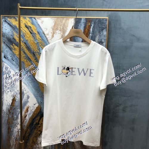  2021春夏 超レア ロエベ LOEWE 半袖Tシャツ 2色可選 LOEWEブランドコピー