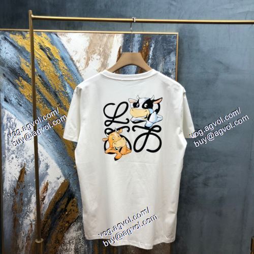  2021春夏 超レア ロエベ LOEWE 半袖Tシャツ 2色可選 LOEWEブランドコピー